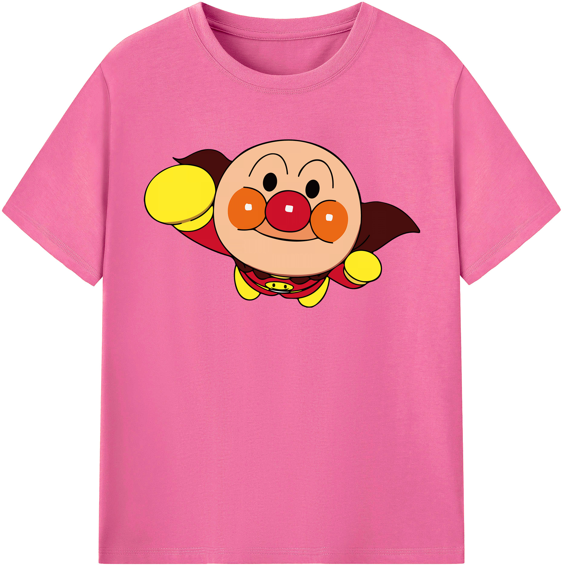 （画像用） アンパンマン Anpanman レディースカジュアルプリントTシャツ（綿100％）